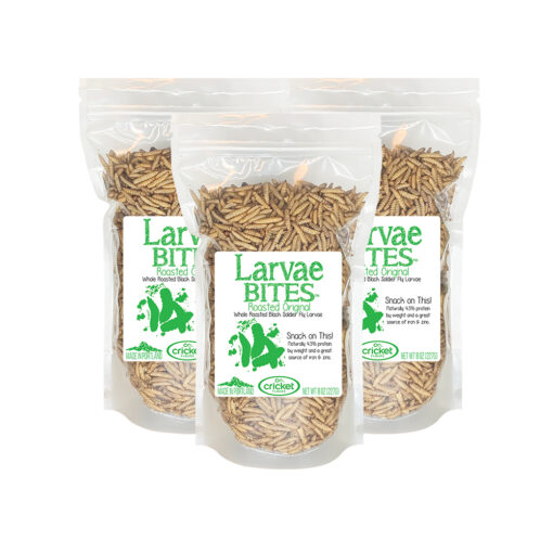 Three Packs of Black Soldier Fly Larvae and Edible Insects to Eat More Bugs