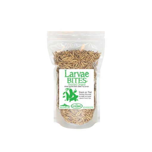Front Package of Black Soldier Fly Larvae and Edible Insects to Eat More Bugs